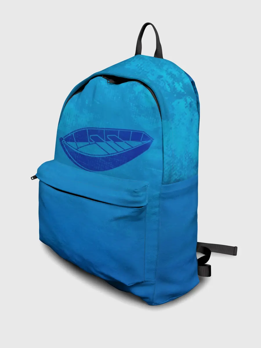 Рюкзак джинсовый / Одинокая Лодка