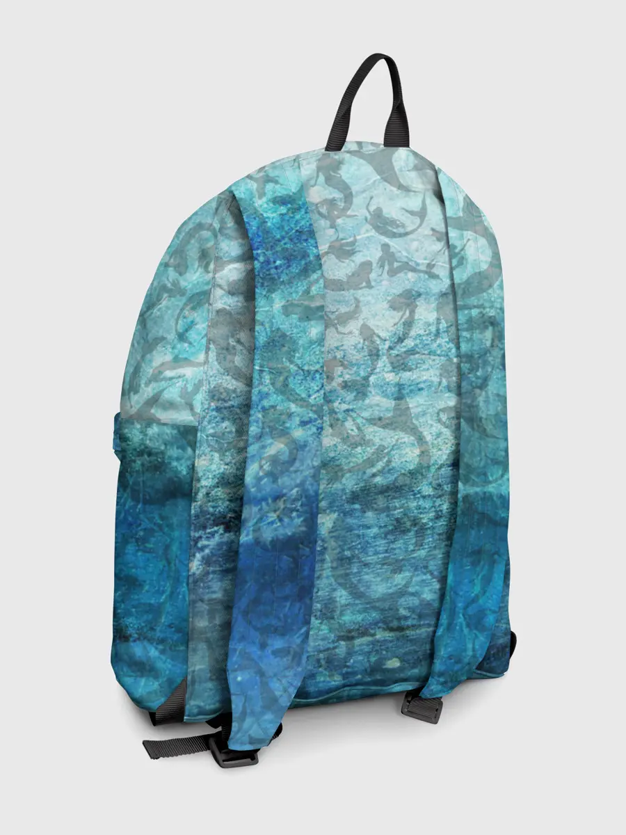 Рюкзак джинсовый / Русалка | Подводный мир