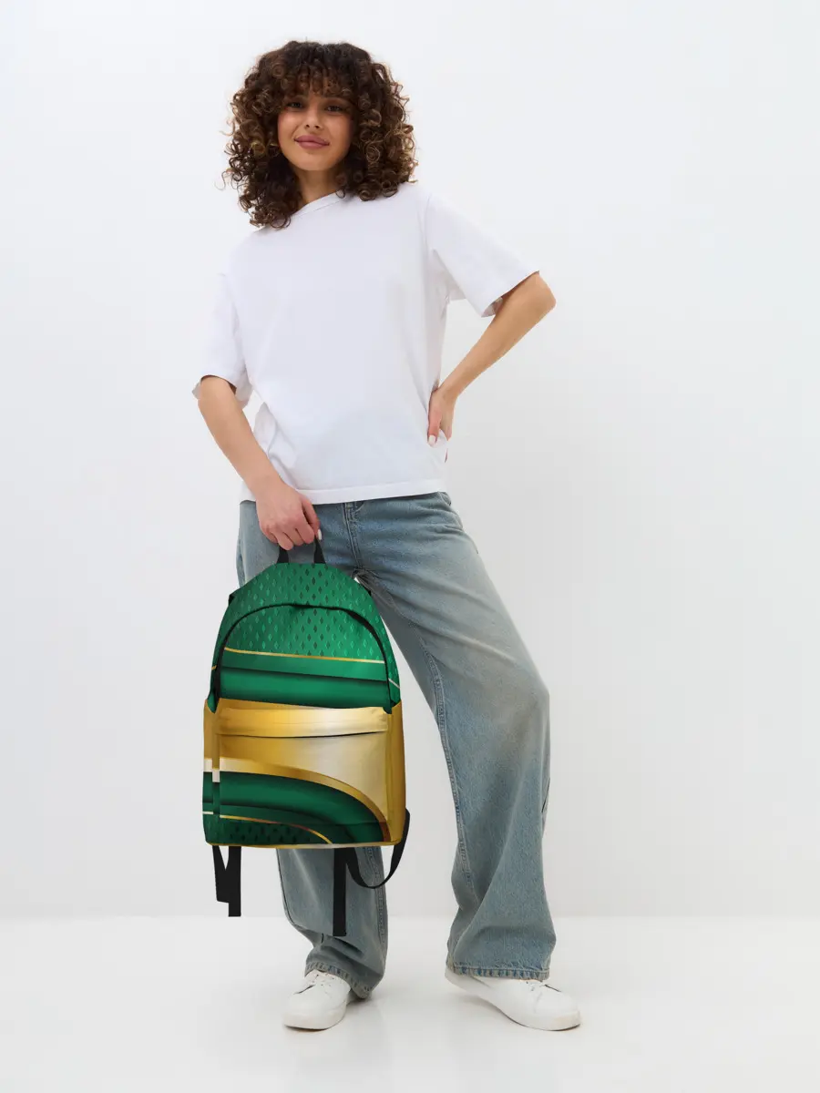 Рюкзак джинсовый / GREEN GOLD 3D