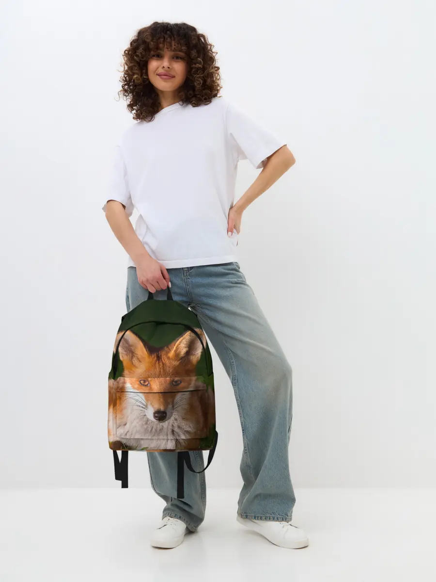Рюкзак джинсовый / Лисица