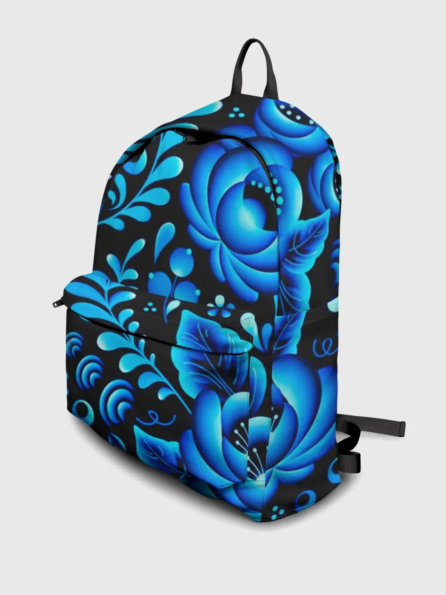 Рюкзак джинсовый / Гжель