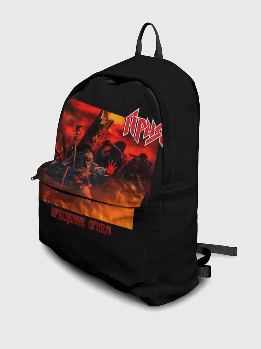 Рюкзак джинсовый / Ария - КРЕЩЕНИЕ ОГНЕМ