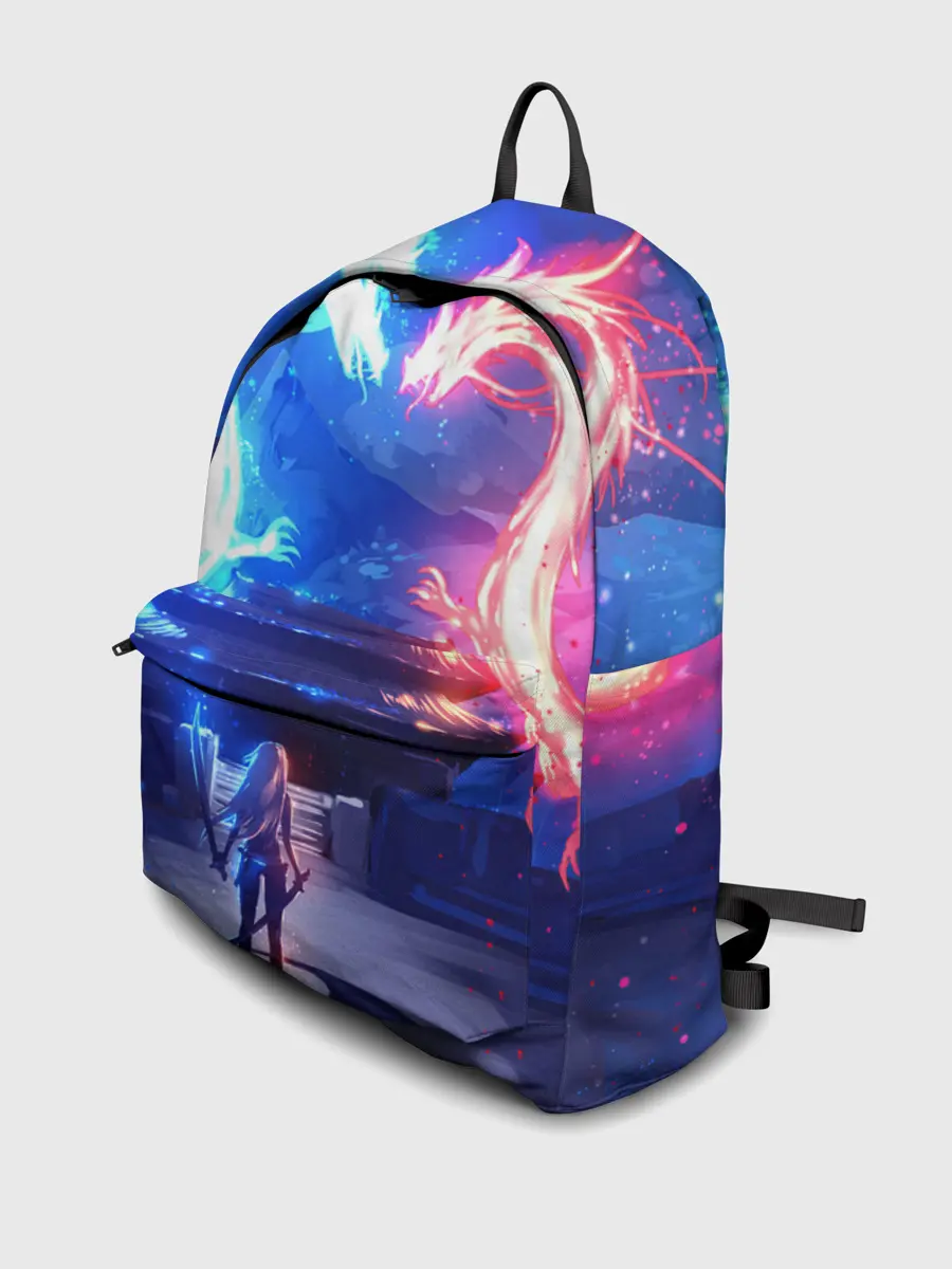 Рюкзак джинсовый / БИТВА ДРАКОНОВ