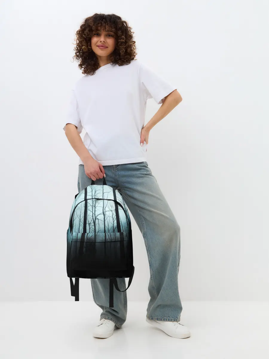 Рюкзак джинсовый / ЖУТКИЙ ЛЕС