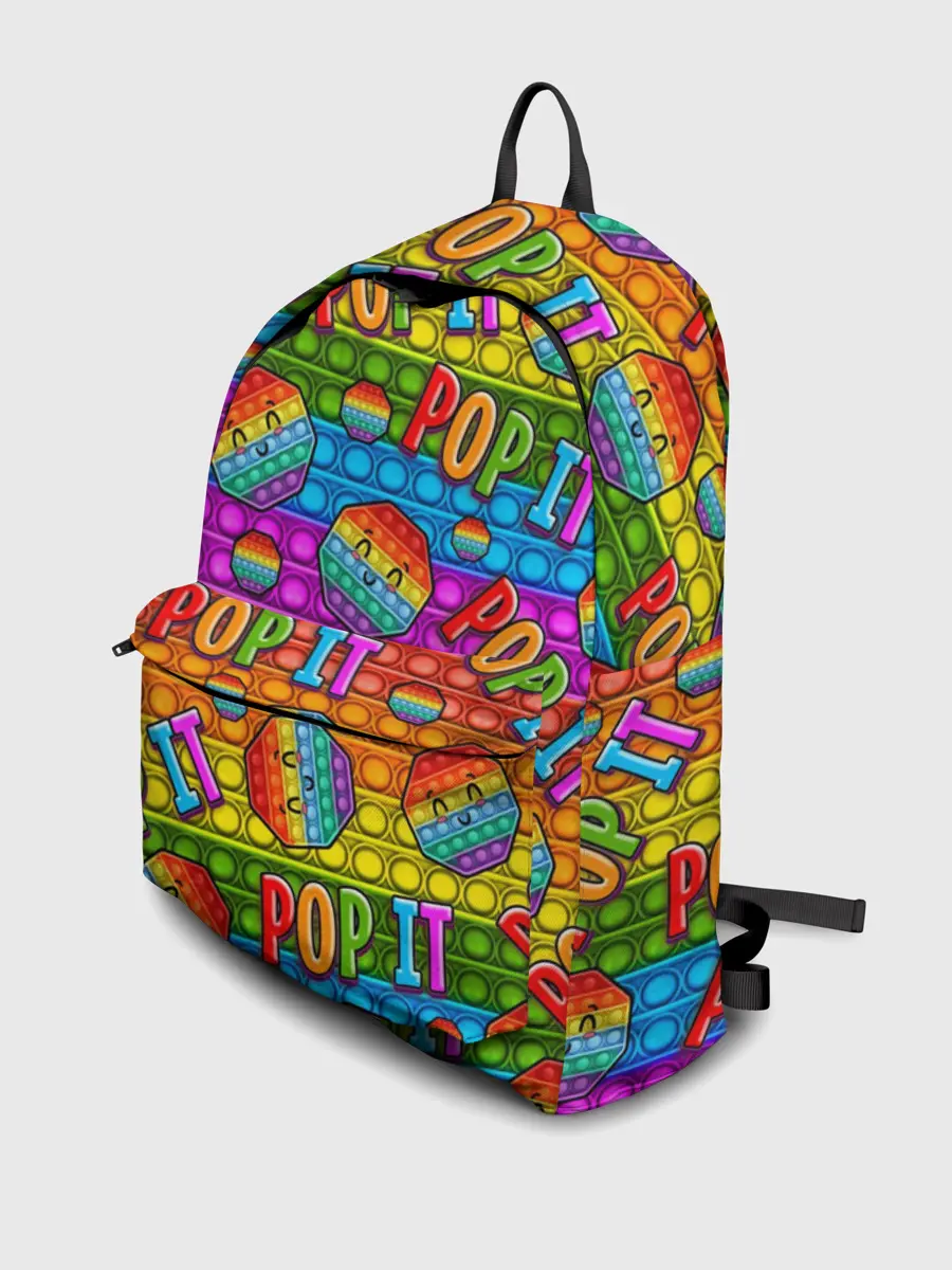 Рюкзак джинсовый / POP IT SMILE | ПОП ИТ ПУПЫРКА