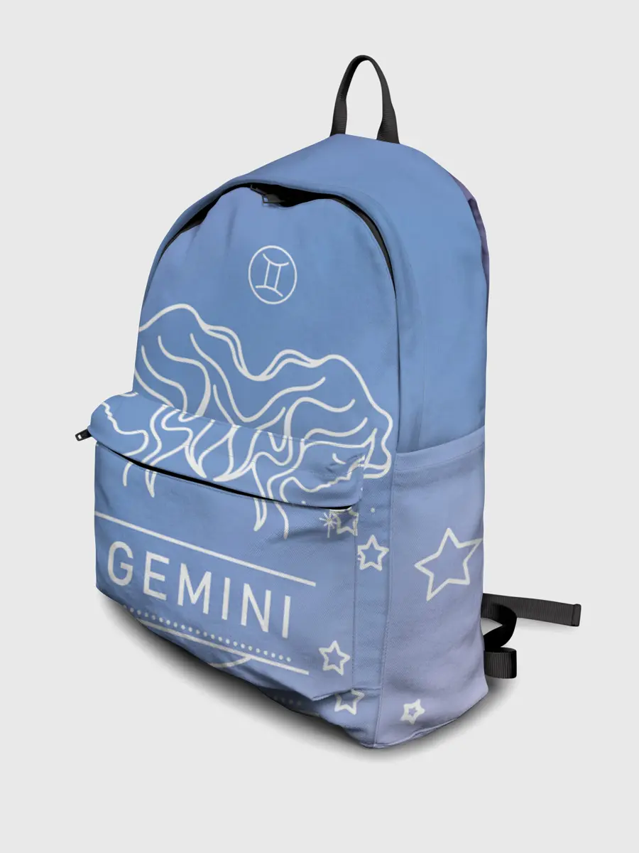 Рюкзак джинсовый / Знак Близнецы