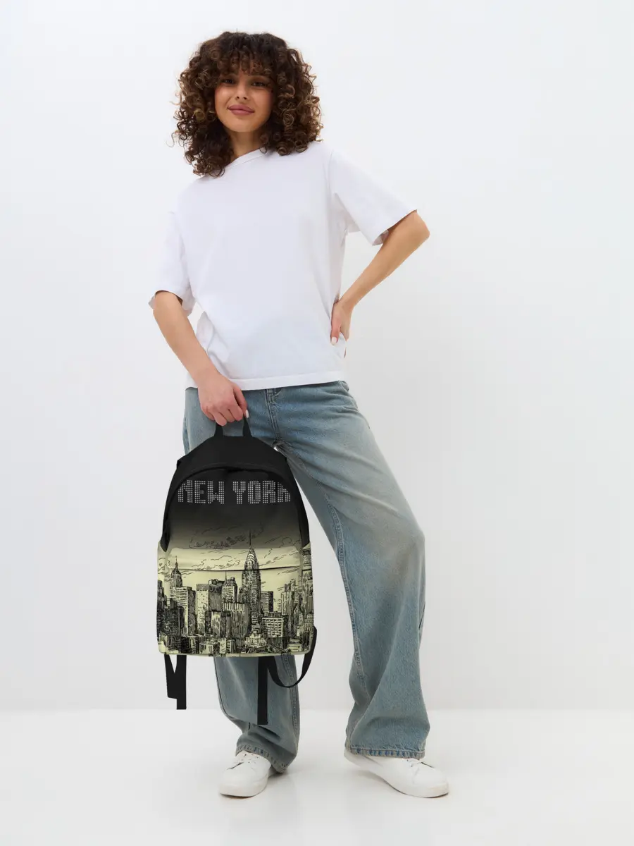 Рюкзак джинсовый / Нью-Йорк