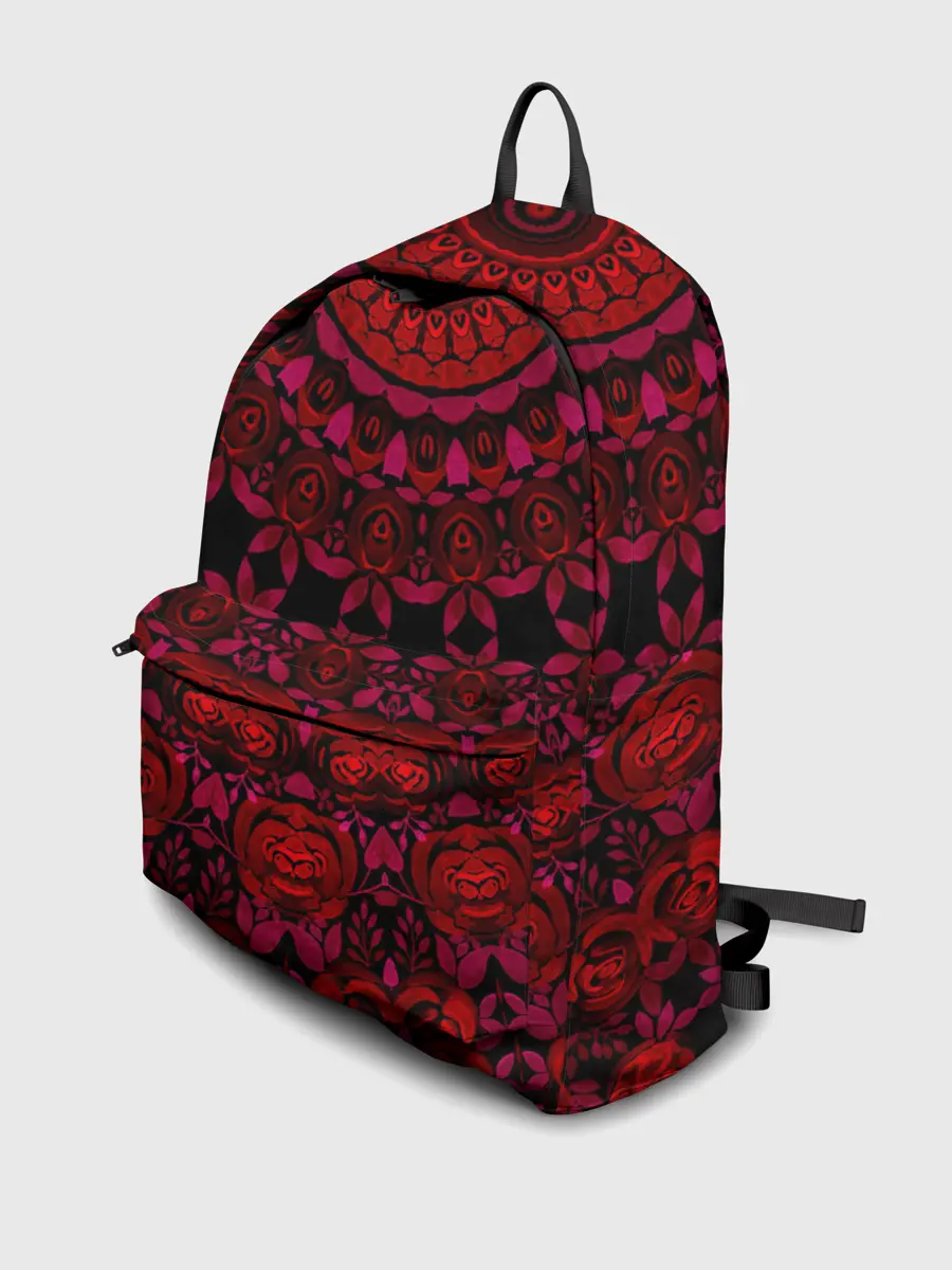 Рюкзак джинсовый / Акварельный калейдоскоп