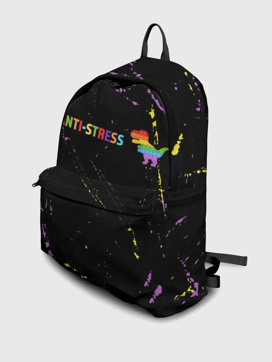 Рюкзак джинсовый / Pop It Anti Stress - Dinosaur - Grunge