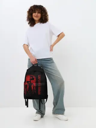 Рюкзак джинсовый / Сиреноголовый Красный