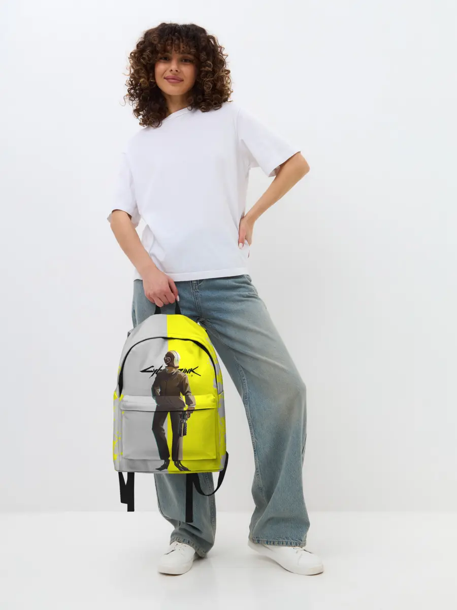 Рюкзак джинсовый / CYBERPUNK 2077 | КИБЕРПАНК