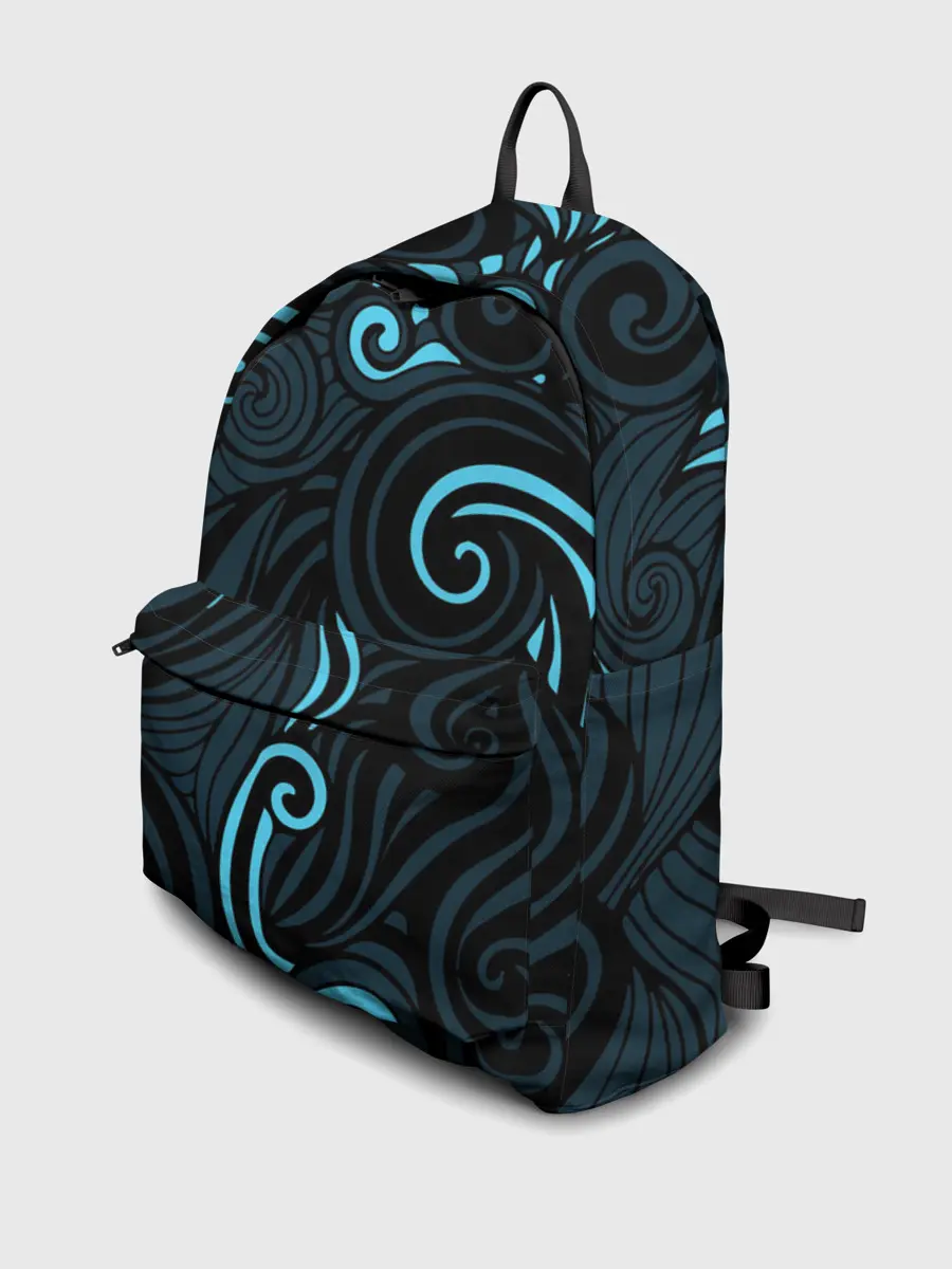 Рюкзак джинсовый / Лазурные листья