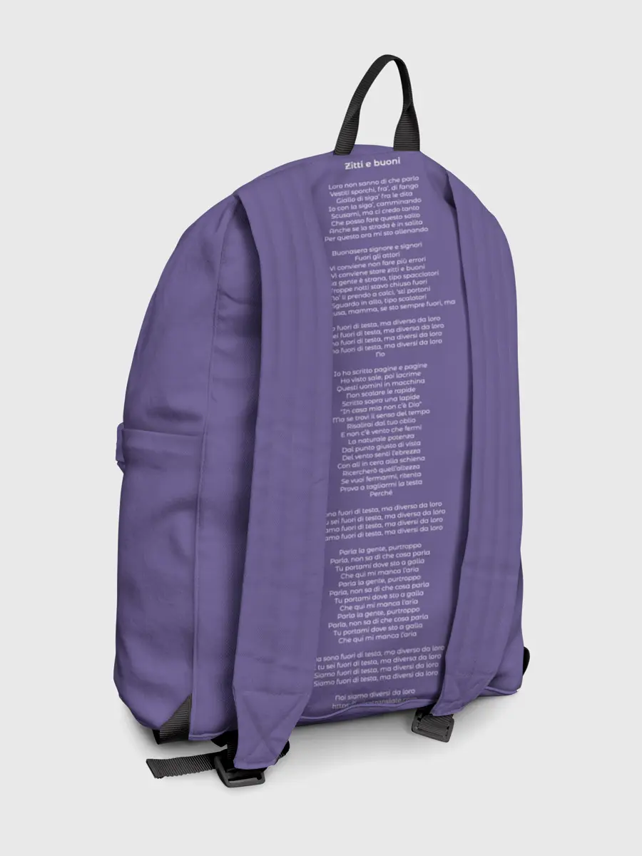 Рюкзак джинсовый / Maneskin. Zitti e buoni