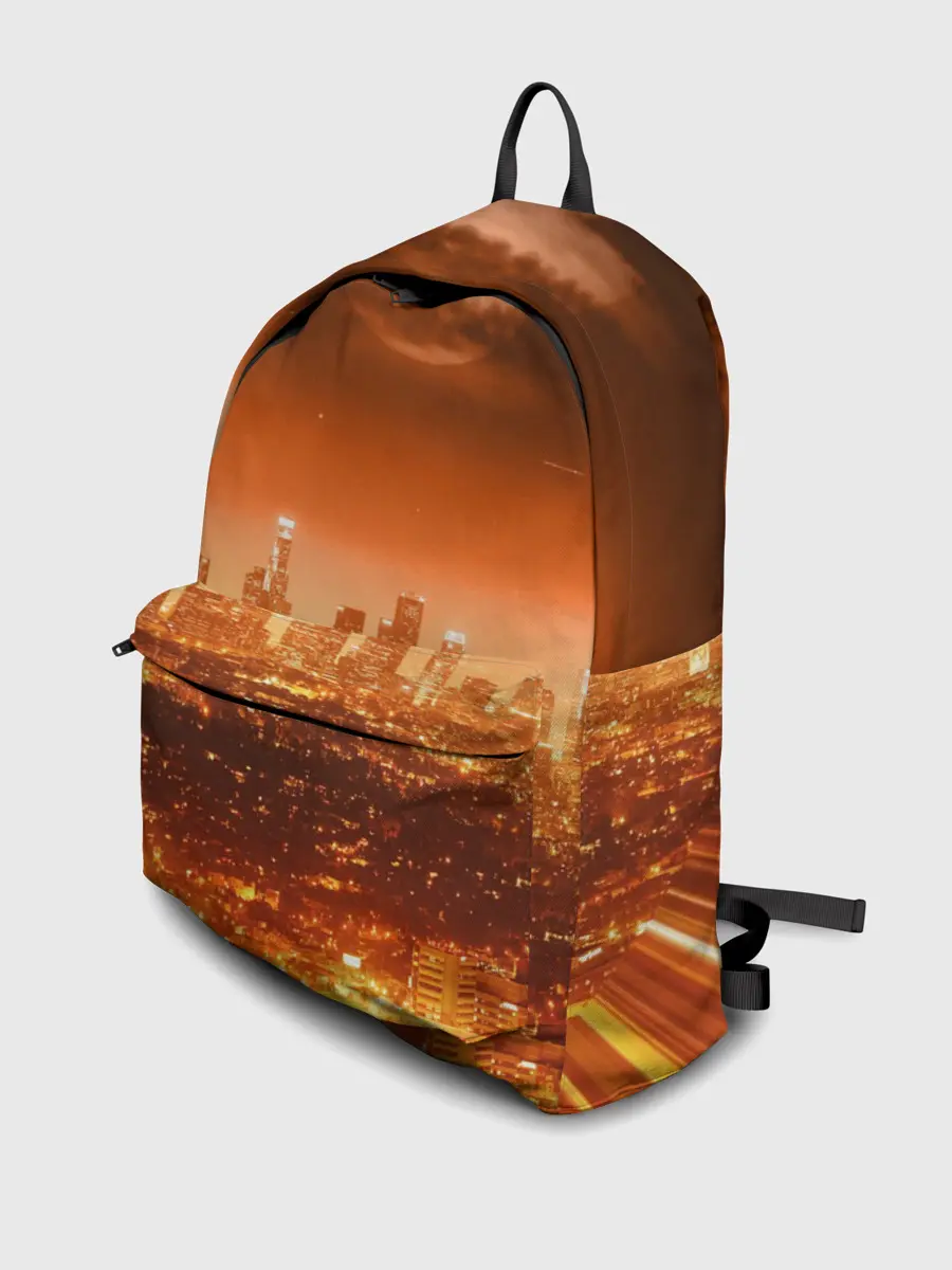 Рюкзак джинсовый / Закат в Нью Йорке