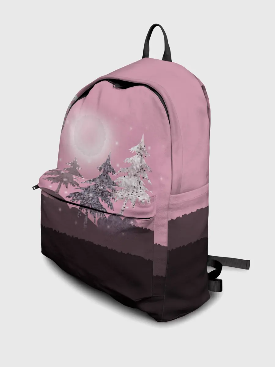 Рюкзак джинсовый / Розовое сияние