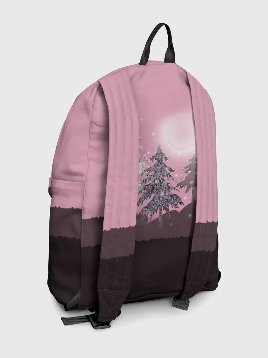 Рюкзак джинсовый / Розовое сияние