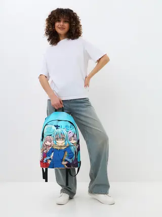 Рюкзак джинсовый / TenSura, Румиру, Шуна и Шион