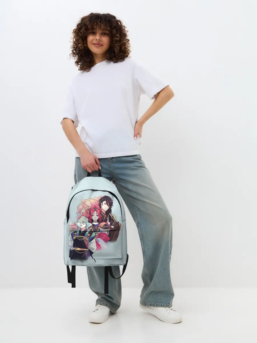 Рюкзак джинсовый / Манхва, Облачный цветок