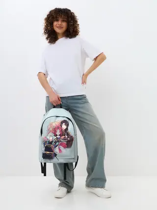 Рюкзак джинсовый / Манхва, Облачный цветок