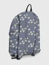 Рюкзак джинсовый / Ромашки на сером паттерн