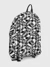 Рюкзак джинсовый / Черно-белый абстрактный узор