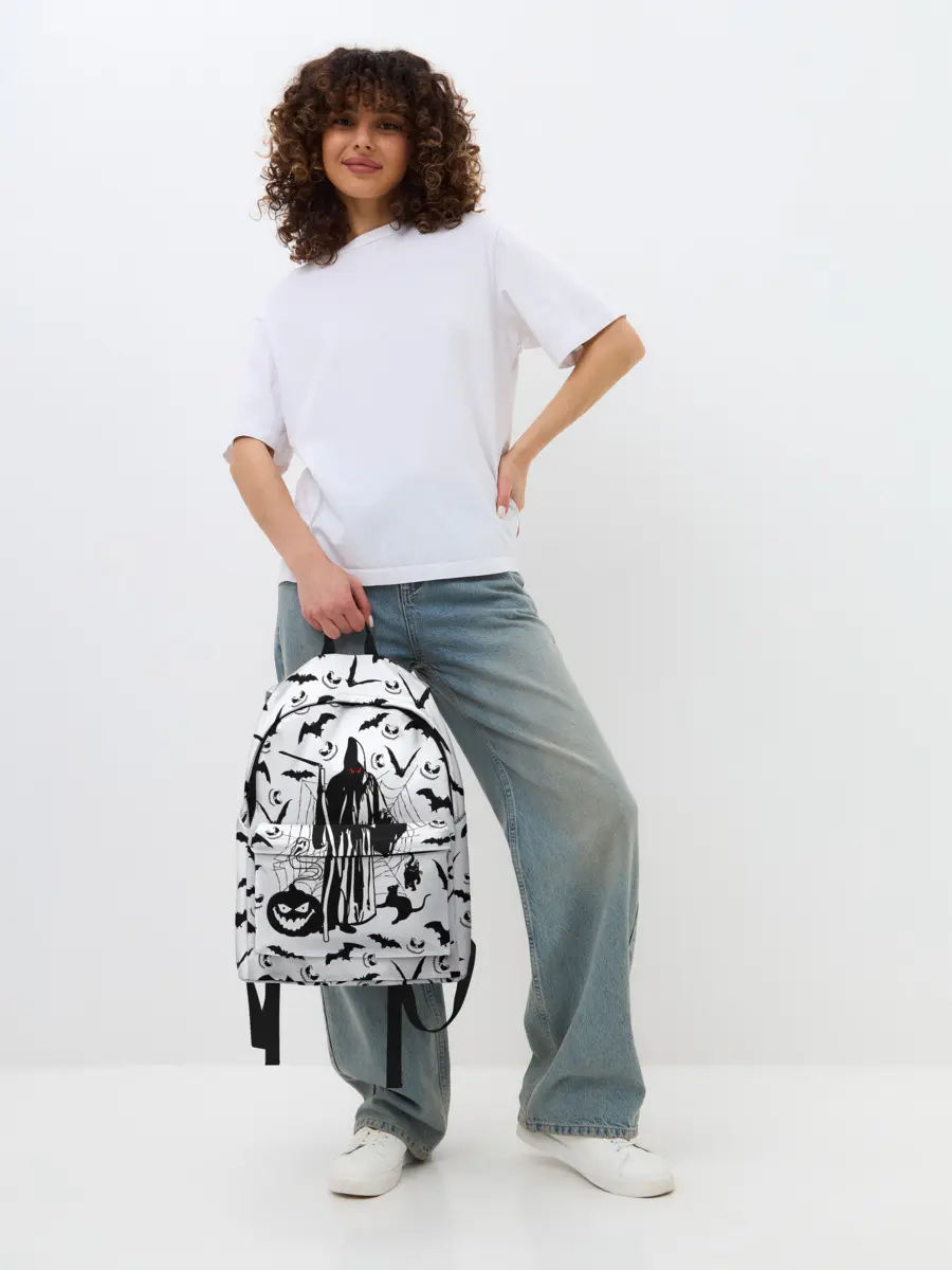 Рюкзак джинсовый / Хэллоуин, Grim Reaper