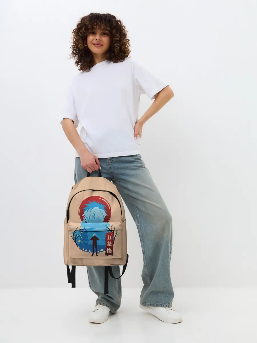 Рюкзак джинсовый / Сатору Годжо Магическая битва