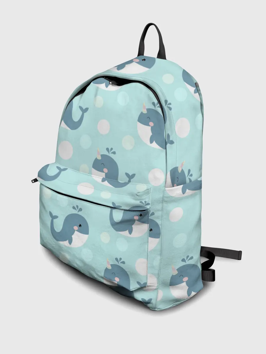 Рюкзак джинсовый / Единорогие киты