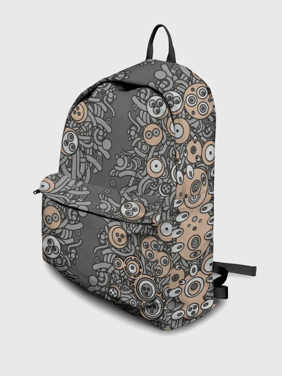 Рюкзак джинсовый / психоделика киберпанк