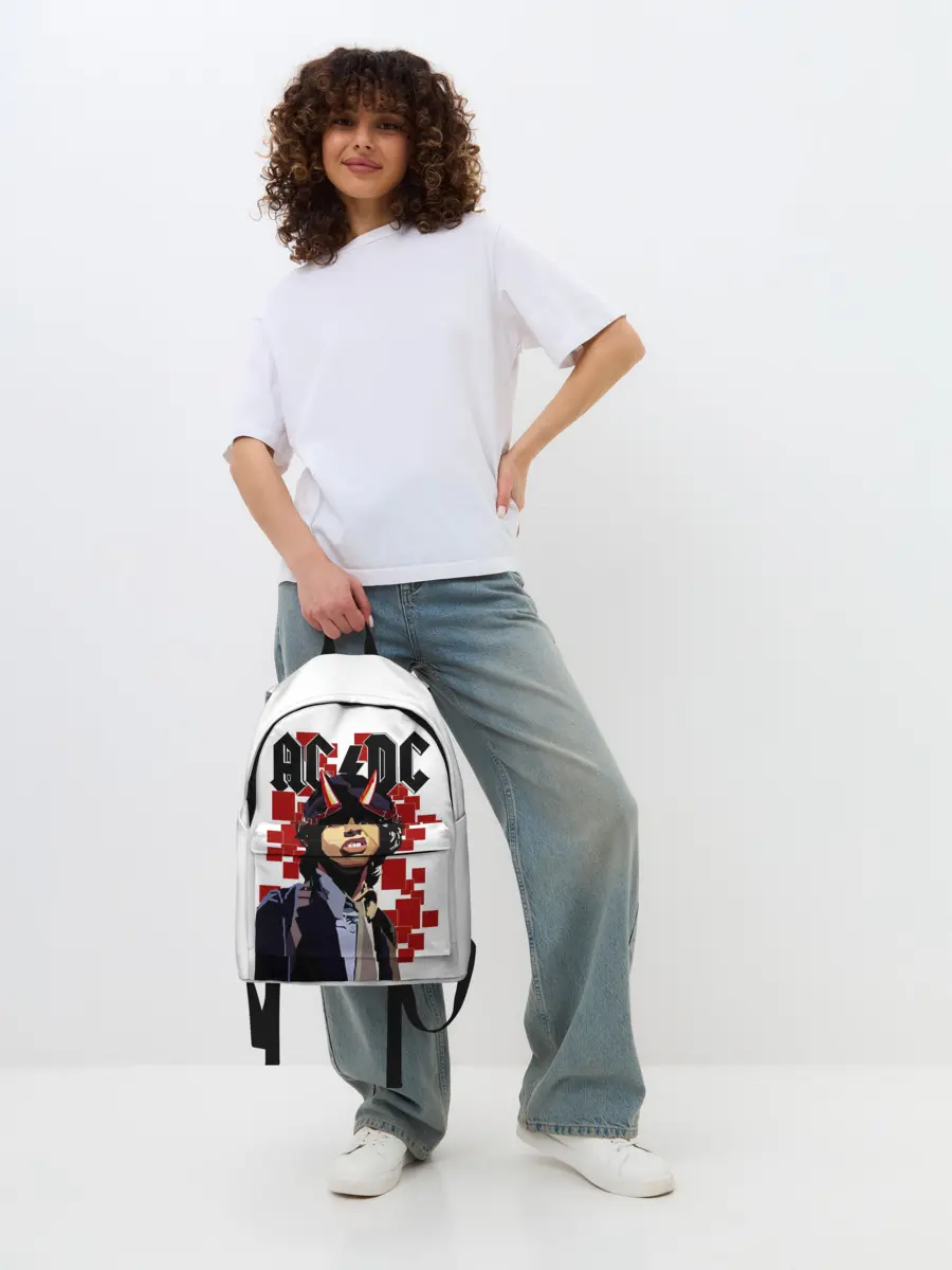 Рюкзак джинсовый / AC/DC Ангус Янг