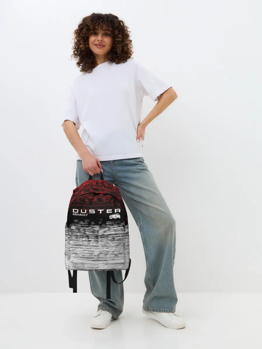 Рюкзак джинсовый / Renault Duster | полосы гранж