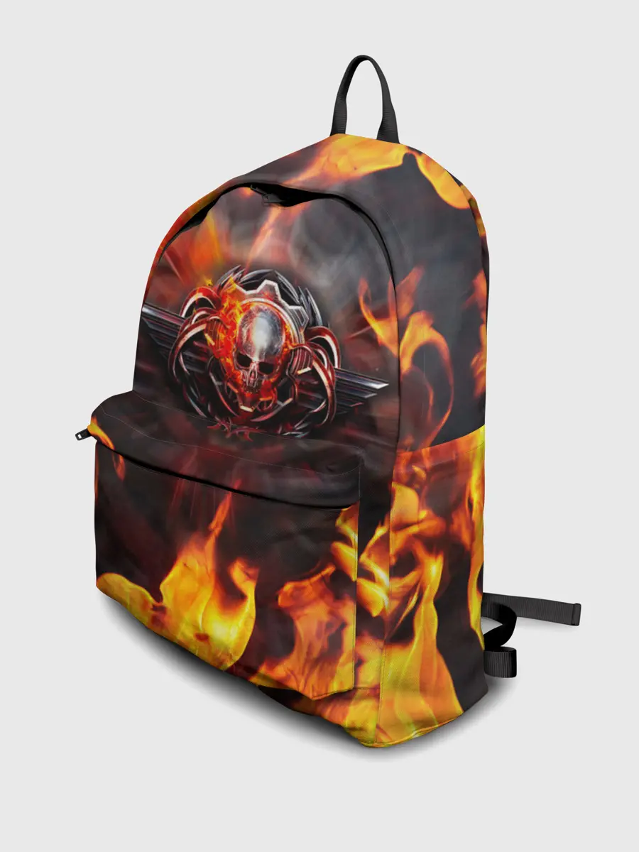 Рюкзак джинсовый / FIRE GEARS OF WAR | ПОСТЕР В ОГНЕ