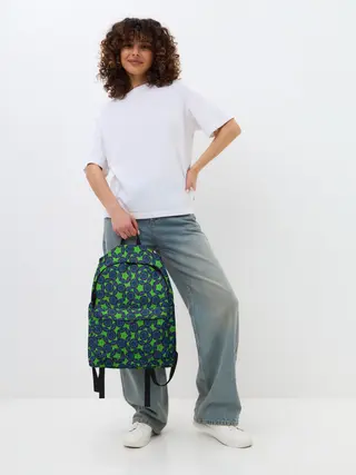 Рюкзак джинсовый / Циркуль и линейка