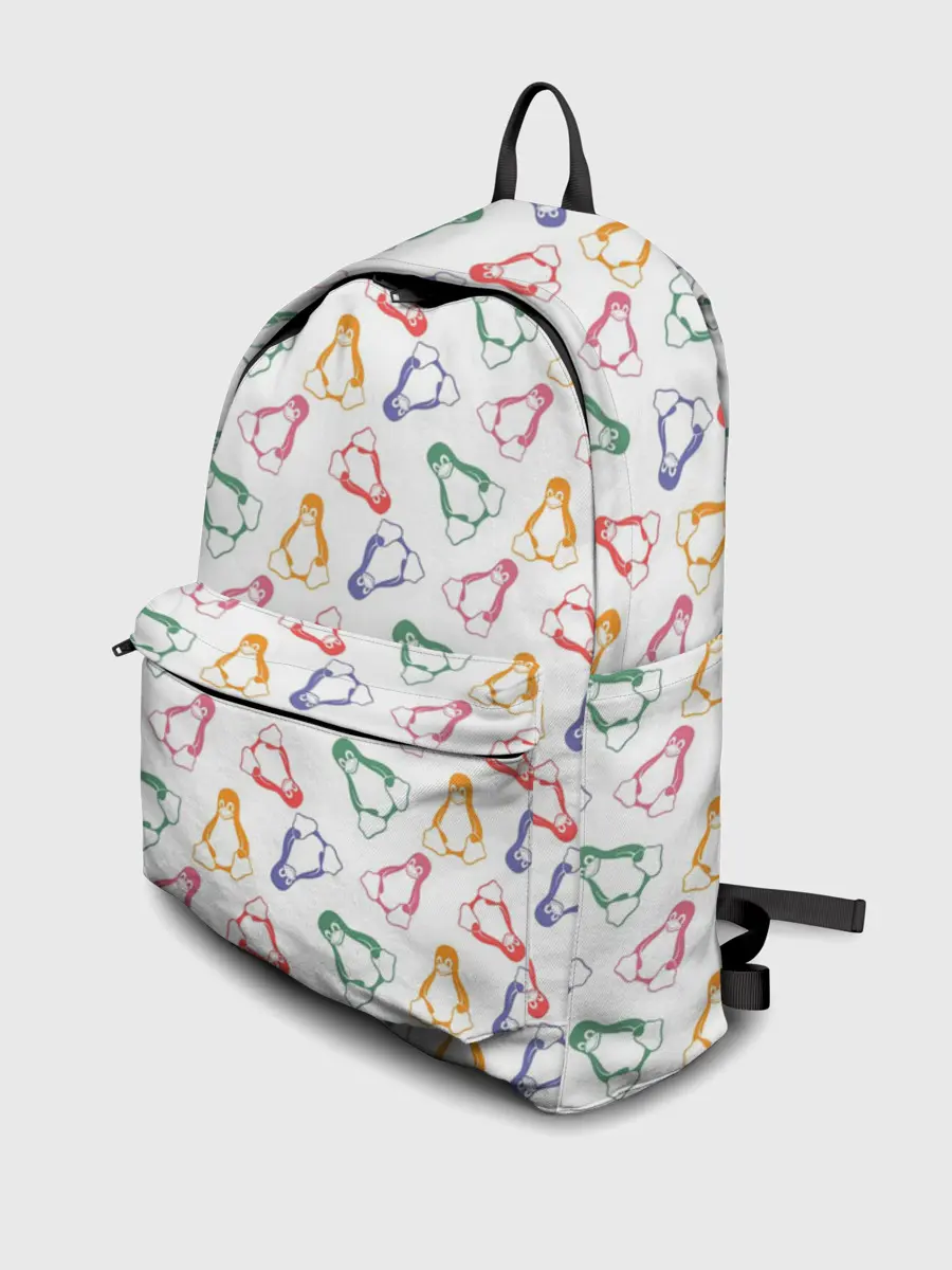 Рюкзак джинсовый / Linux Ядро Пингвин