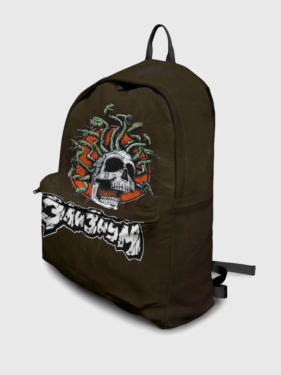 Рюкзак джинсовый / Элизиум череп Горгоны