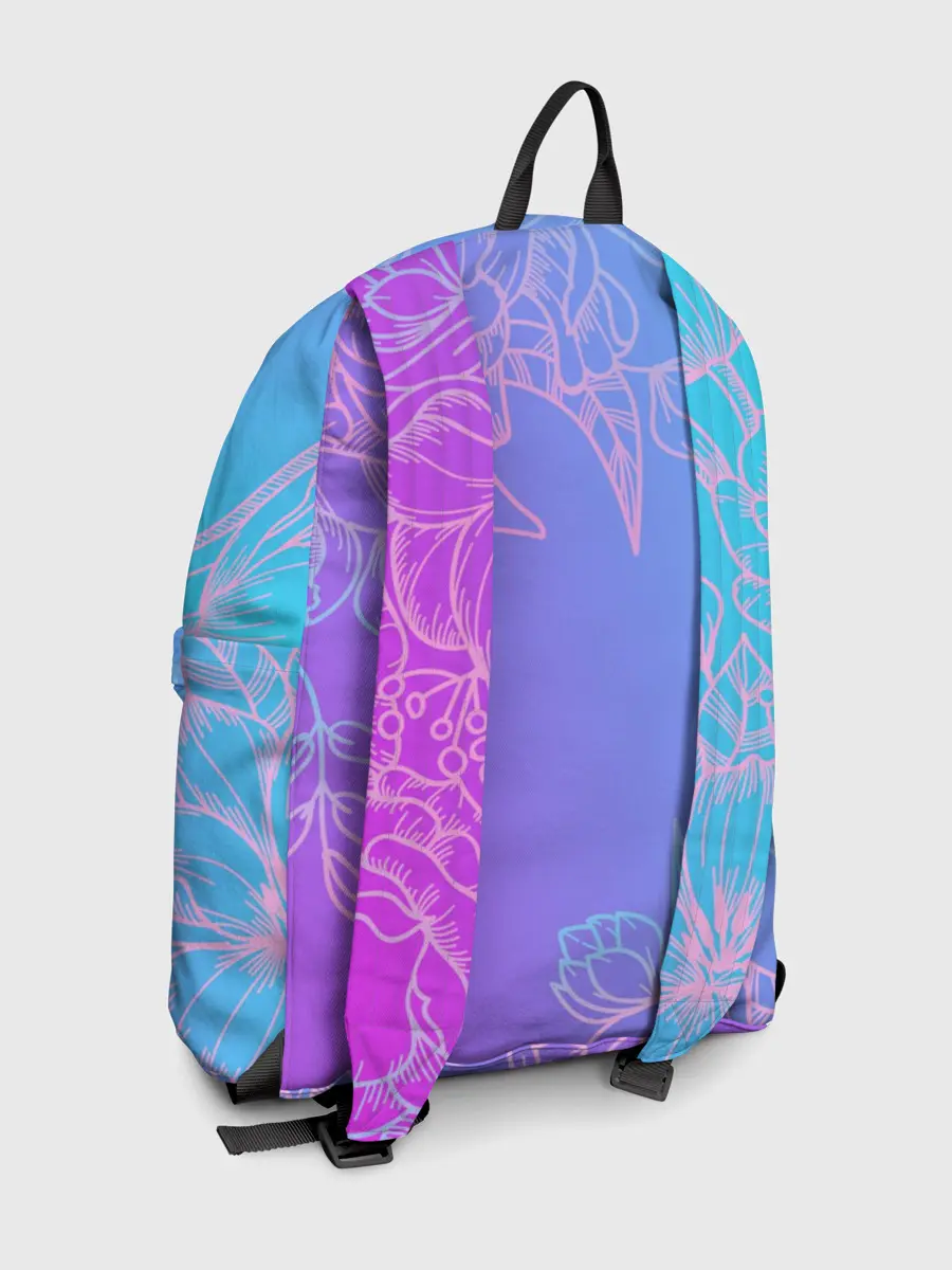 Рюкзак джинсовый / Цветочный Градиент