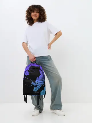 Рюкзак джинсовый / Дракон | Dragon