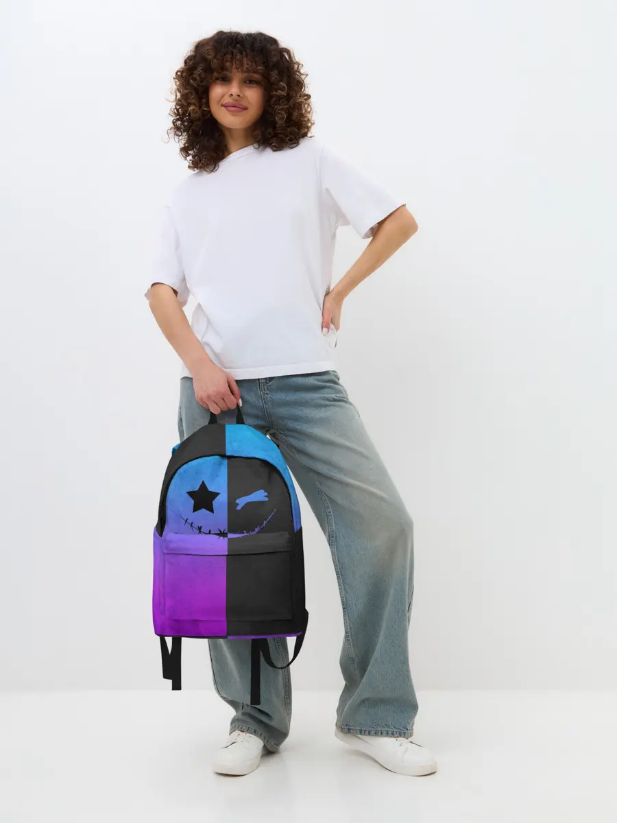 Рюкзак джинсовый / Gradient emoji