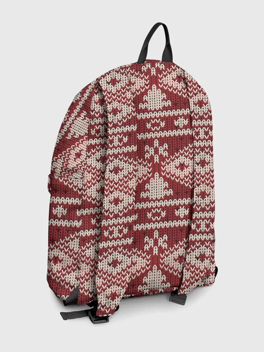 Рюкзак джинсовый / Вязаный рисунок