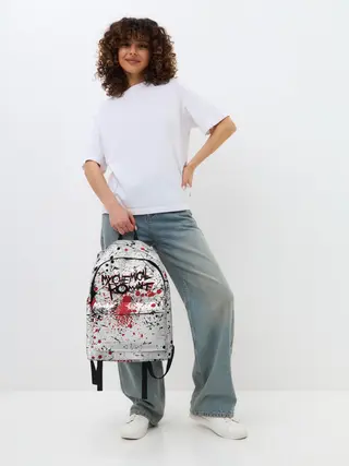 Рюкзак джинсовый / Кемикал Романс Рок Группа Лого