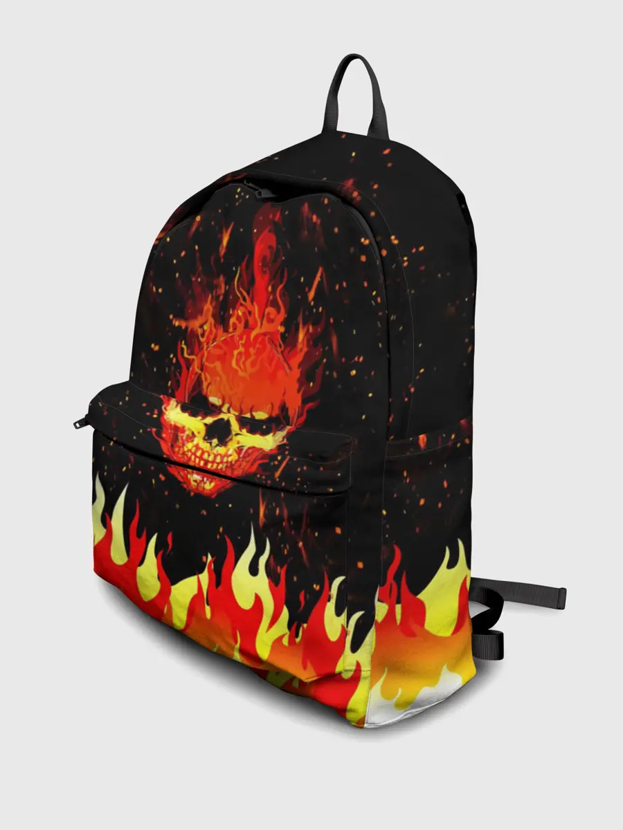 Рюкзак джинсовый / Пылающий Череп