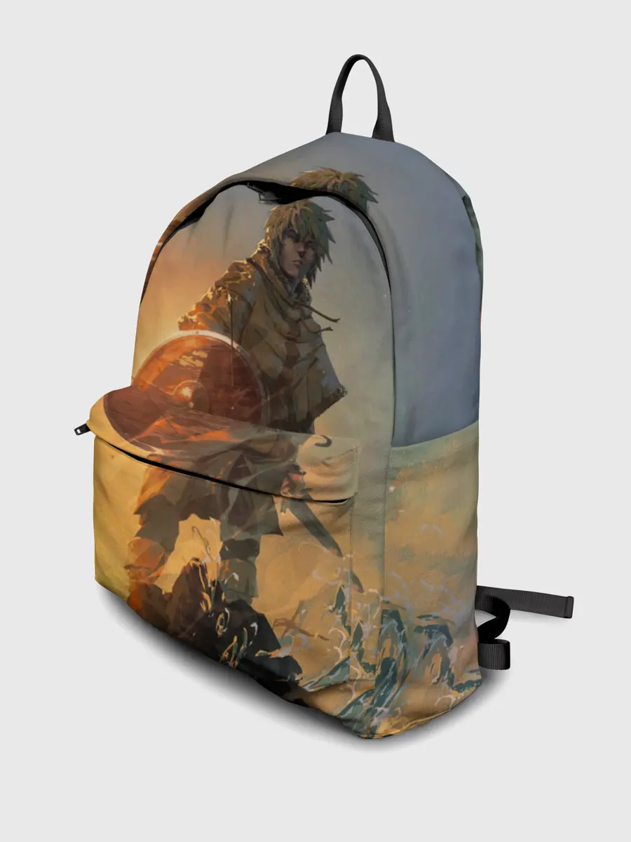 Рюкзак джинсовый / Винланд стоит на скале сага