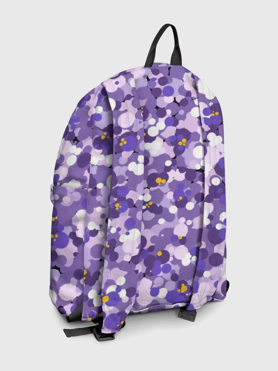 Рюкзак джинсовый / Анютины глазки узор