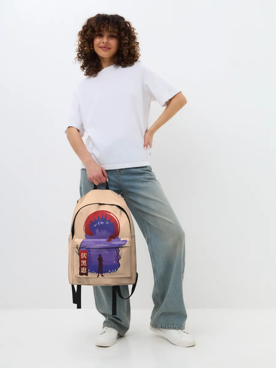 Рюкзак джинсовый / Фушигуро Мегуми Магическая битва