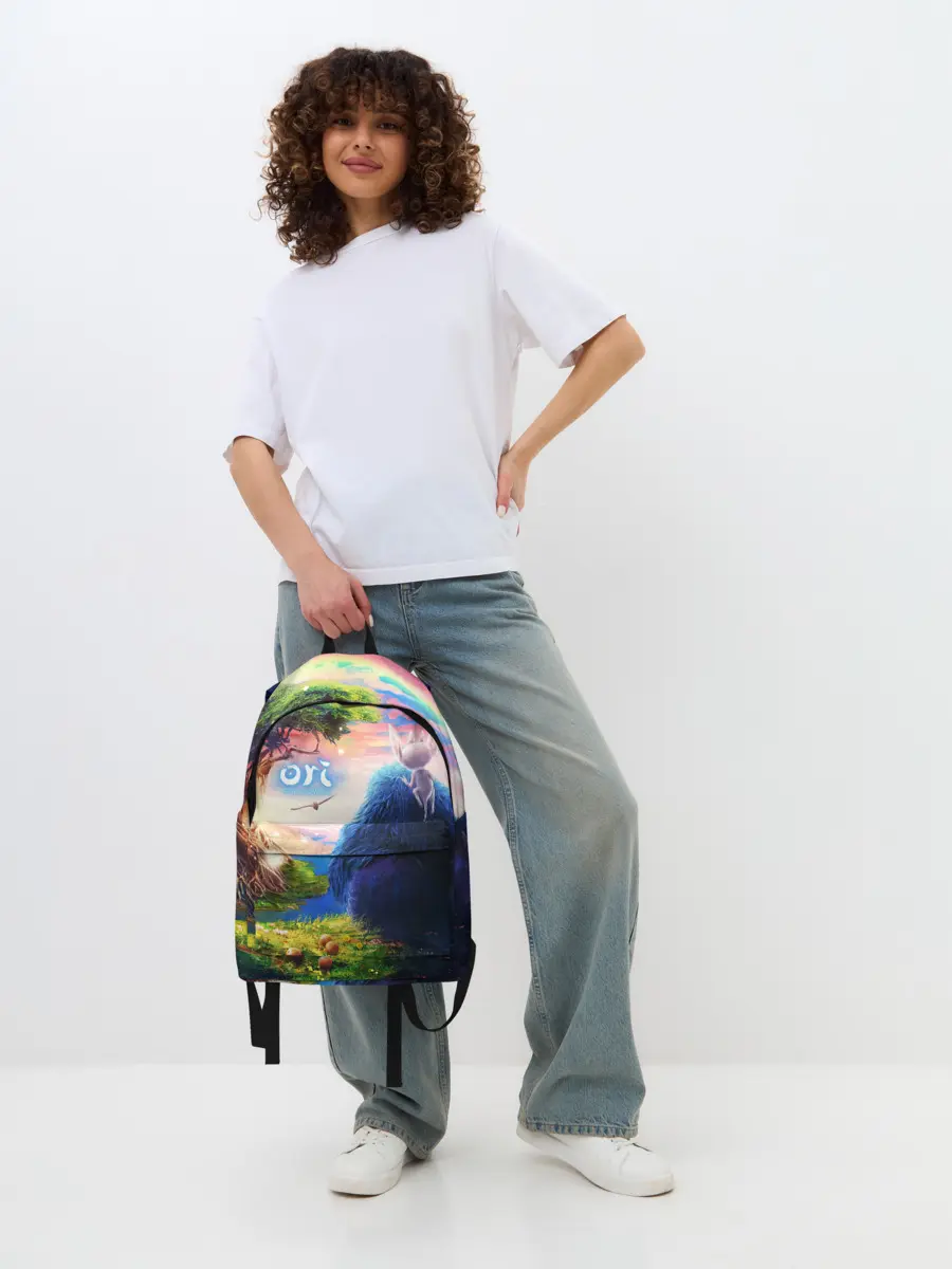 Рюкзак джинсовый / Ори и Блуждающие огоньки | Ori