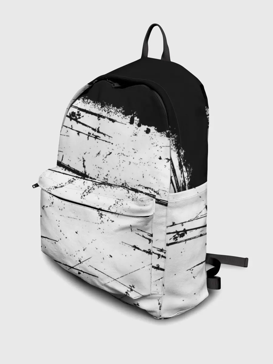 Рюкзак джинсовый / ИСПАЧКАННЫЙ КРАСКОЙ