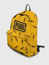 Рюкзак джинсовый / PUBG АВТОМАТЫ ПАТТЕРН ЖЁЛТЫЙ