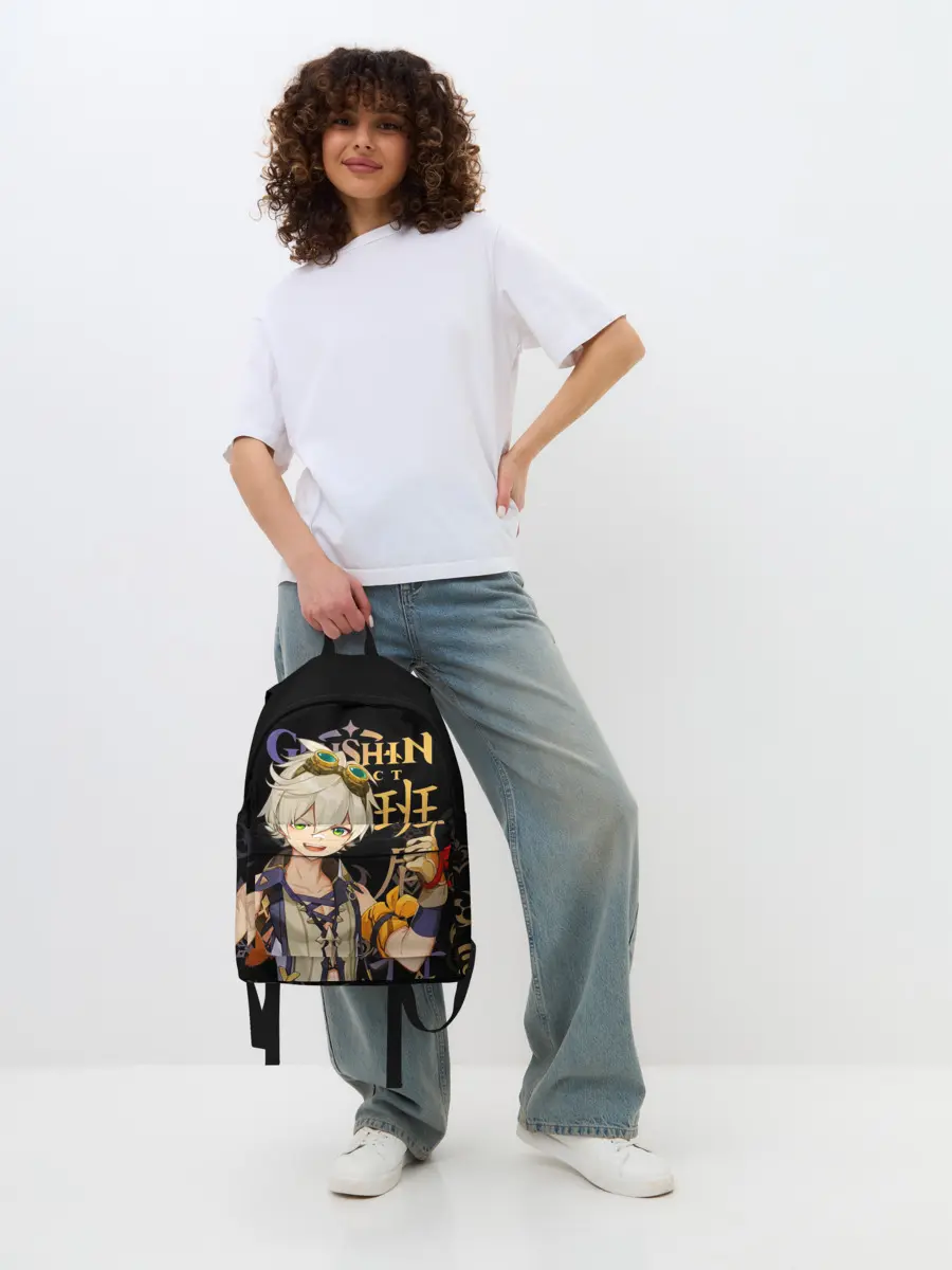 Рюкзак джинсовый / Беннет / Genshin Impact