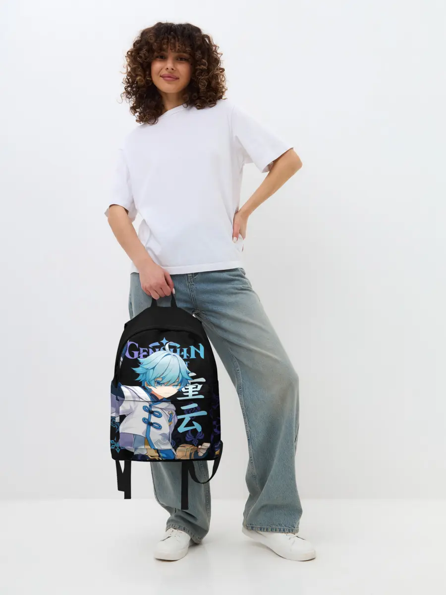 Рюкзак джинсовый / Чжун Юнь / Genshin Impact