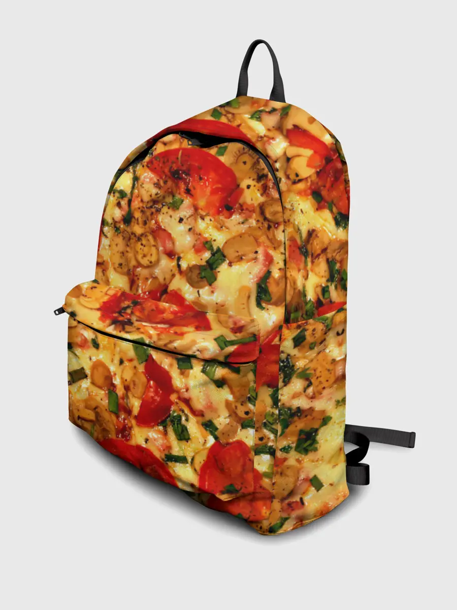 Рюкзак джинсовый / Пицца с грибами